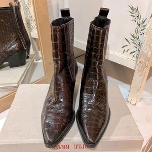 Zara Western Cowboy Boots Size 6.5